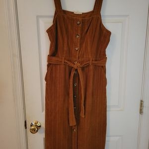 Roolee button down overall dress